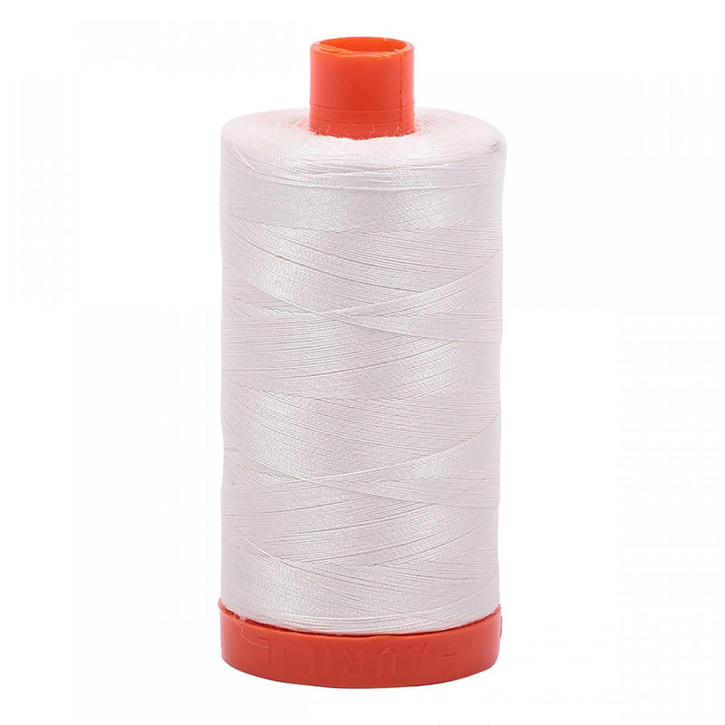 Aurifil Mako Cotton Thread 50 WT. Sea Biscuit (Off White) - A1050-6722