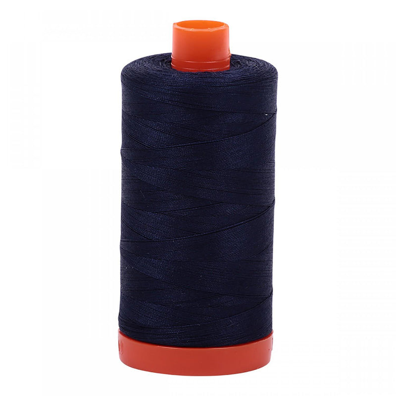 Aurifil Mako Cotton Thread 50 WT. Very Dark Navy - MK50SP2785