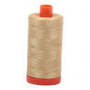 Aurifil Mako Cotton Thread 50 WT. Very Light Brass - MK50SP2915