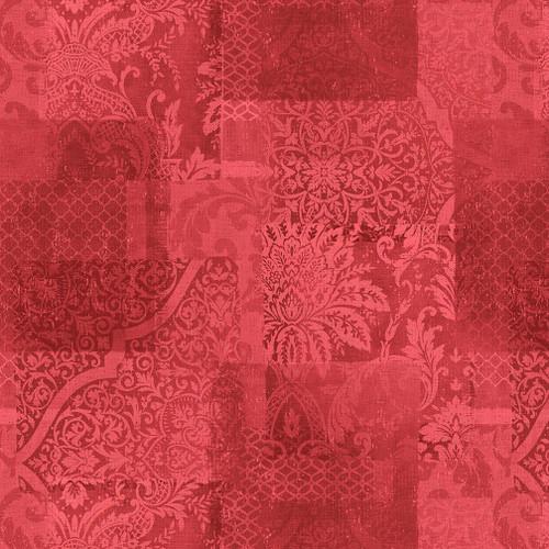 BLK 108" Oberon Wide Back 2442-88 Red  - Cotton Fabric