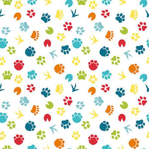 BLK A to Zoo 2655-01 White - Cotton Fabric