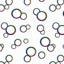 BLK Flower Power 2627-01 White - Cotton Fabric