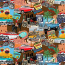 BLK Life's a Kick - 1662-39 Brown - Cotton Fabric