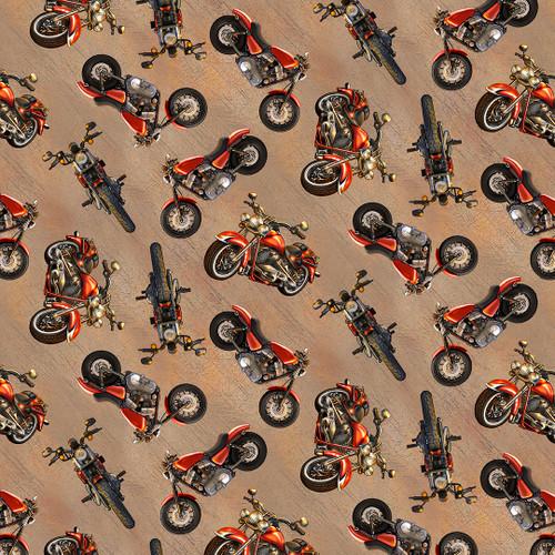 BLK Live To Ride 2557-30 Tan - Cotton Fabric