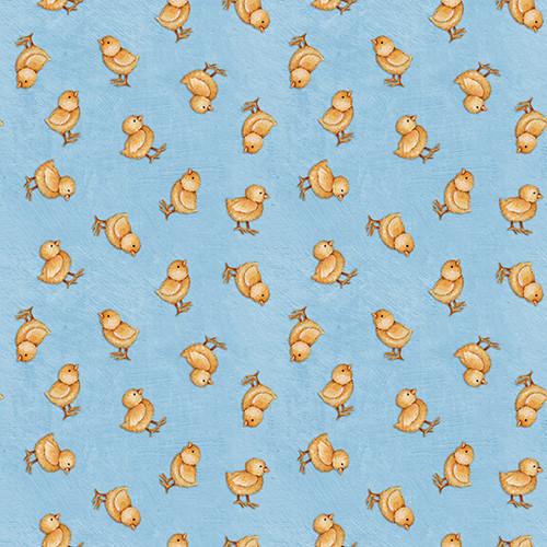 BLK Out To Pasture 2358-70 Light Blue - Cotton Fabric