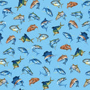 BLK Reel Fun 2388-70 Lt. Blue - Cotton Fabric