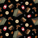 BLK Wilderness Trail 2051-99 Black - Cotton Fabric