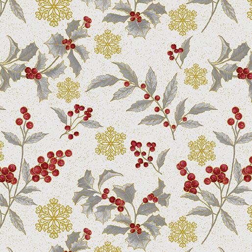 BTX A Botanical Season 4213M-14 Grey - Cotton Fabric