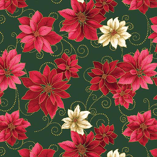 BTX A Festive Medley 13186M-41 Green/Red - Cotton Fabric