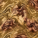 BTX Cheers To You Marble Splash Brown Topaz 9794-77 - Cotton Fabric