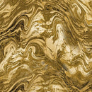 BTX Cheers To You Marble Splash Ochre 9794-72 - Cotton Fabric
