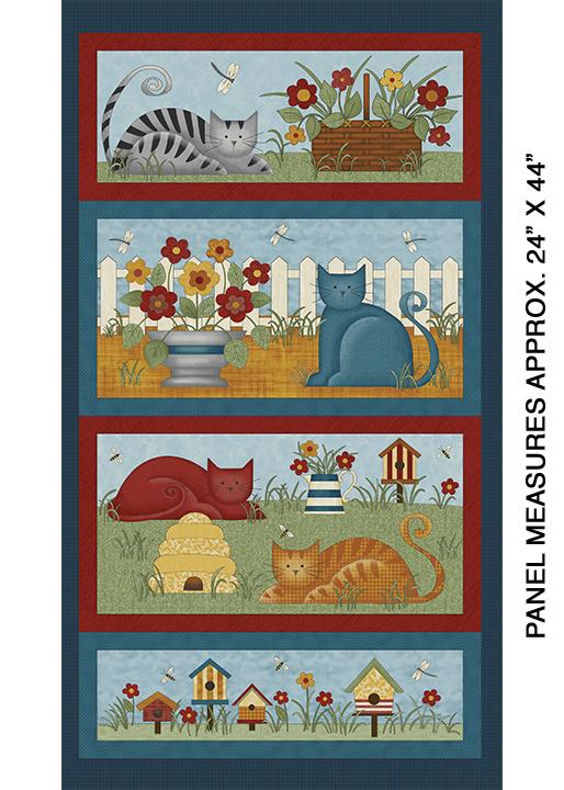 BTX Colorful Cats Panel 10220-99 - Cotton Fabric