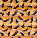 BTX Eagles & Sky Orange 6988-39 - Cotton Fabric