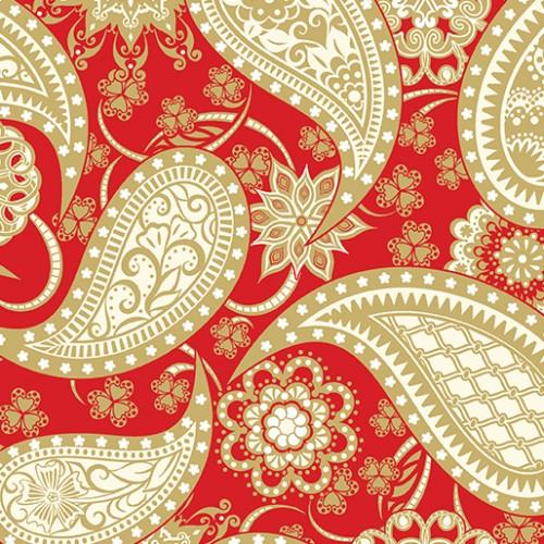 BTX Jubilee 5490M-10 Red - Cotton Fabric