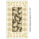 BTX Jubilee Panel 5491M-12 Black - Cotton Fabric