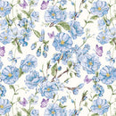 BTX Judy's Bloom 13552-50 Blue - Cotton Fabric