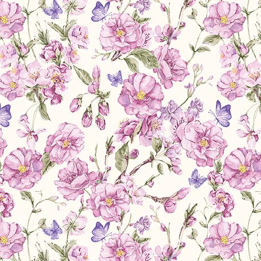 BTX Judy's Bloom 13552-62 Lavender - Cotton Fabric