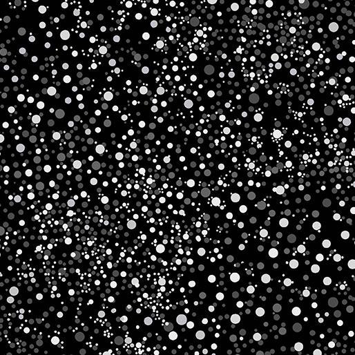 BTX Needle Stars 13474-12 Black/White - Cotton Fabric