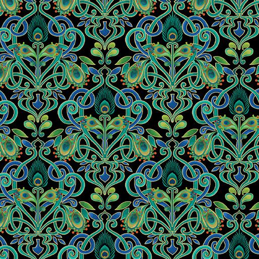 BTX Peacock Symphony 13489-99 Multi - Cotton Fabric