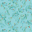 BTX Peacock Symphony 13493-83 Turquoise - Cotton Fabric