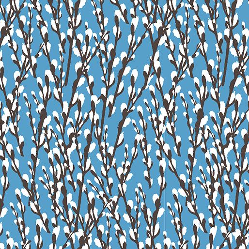 BTX Pussy Willow, 6935-54 Lake - Cotton Fabric