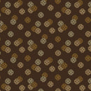 BTX Ribbon Floral 746M-77 Brown - Cotton Fabric