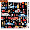 BTX Save The Day, 9736GL-12 Black - Cotton Fabric