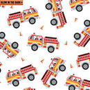 BTX Save The Day, 9737GL-09 White - Cotton Fabric