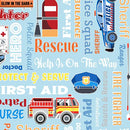 BTX Save The Day, 9739GL-05 Blue - Cotton Fabric