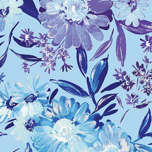 BTX Shimmering Twilight 12509P-50 Light Blue - Cotton Fabric
