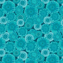 BTX Sunshine Cats 13481-82 Dark Turquoise - Cotton Fabric