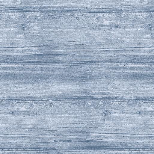 BTX Washed Wood 7709-52 Sea Blue - Cotton Fabric