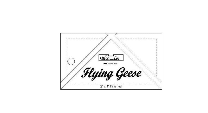 Bloc Loc Flying Geese Ruler 2 x 4 Inch - FG-2 x 4