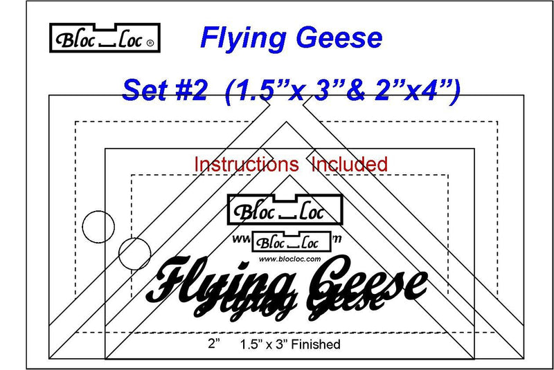 Bloc Loc Flying Geese Ruler Set 2 - FG-Set
