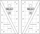 Bloc Loc Half Rectangle Triangle Small Ruler Set - HRT SET 2:1SM
