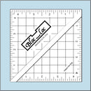 Bloc Loc Half Square Triangle 4.5" Acrylic Ruler - HST-4.5