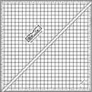 Bloc Loc Half Square Triangle Ruler 12.5 Inch - HST-12.5