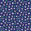 CHK 4-H Cloverbuds Blue C9122R-Blue - Cotton Fabric