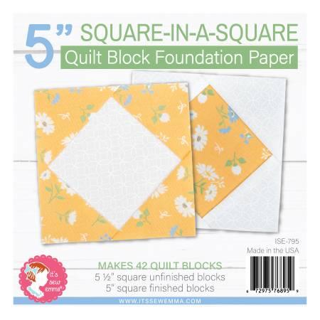 CHK 5" Square in a Square Quilt Block - ISE-795