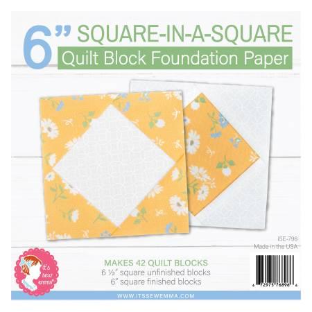 CHK 6" Square in a Square Quilt Block - ISE-796