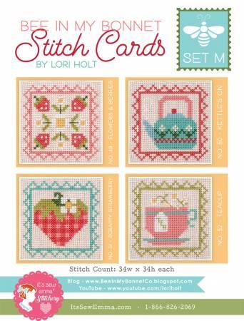 CHK Bee In My Bonnet Stitch Cards - Its Sew Emma - ISE-471 - Pattern