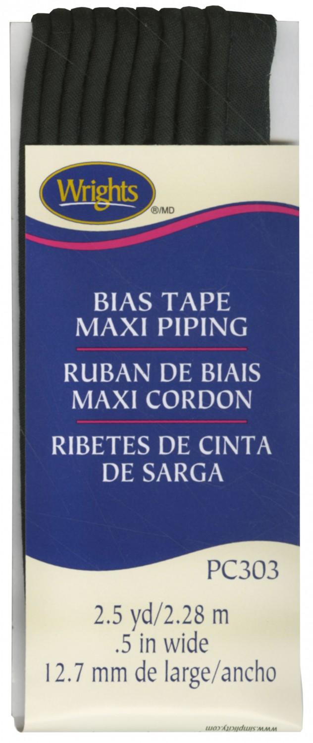 CHK Bias Tape Maxi Piping Black - 117303031