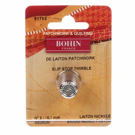 CHK Bohin Nickel Plated Slip Stop Thimble - 91702