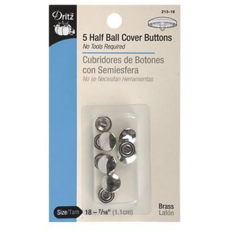 CHK Button Cover Kit Half Ball Size 18 - 213-018PD