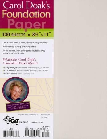 CHK Carol Doak's Foundation Paper 10985 - 100 sheets