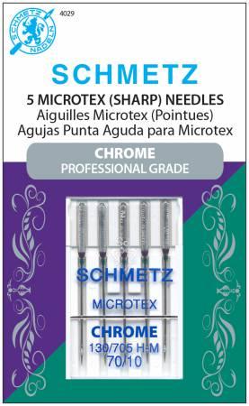 CHK Chrome Microtex Schmetz Needle 5 ct, Size 70/10 - 4029