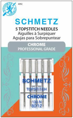 CHK Chrome Microtex Schmetz Topstitch Needles Size 80/12 - 4030