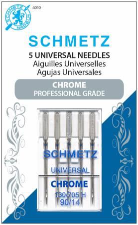 CHK Chrome Universal Schmetz Needle 5 ct, Size 90/14 - 4010S