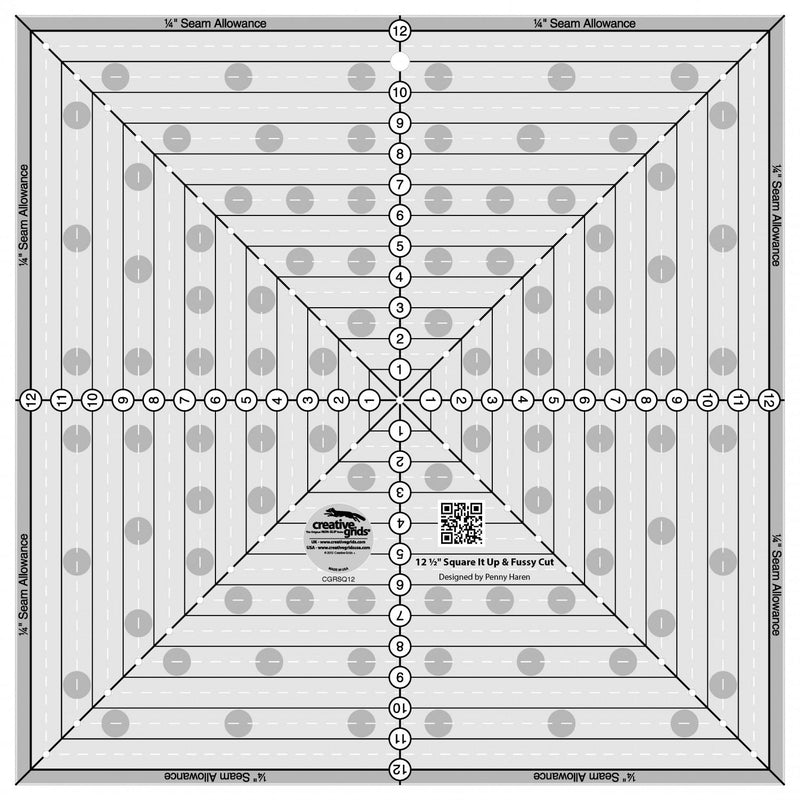 CHK Creative Grids 12.5" Square Up Ruler - CGRSQ12