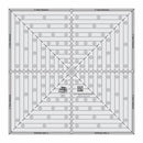 CHK Creative Grids 14-1/2in Square It Up or Fussy Cut Square Quilt Ruler - CGRSQ14